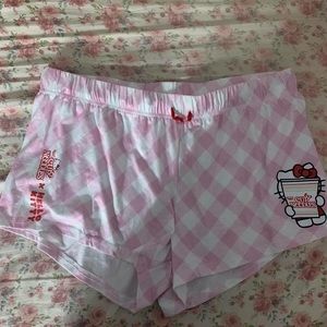 pink hello kitty pajama shorts